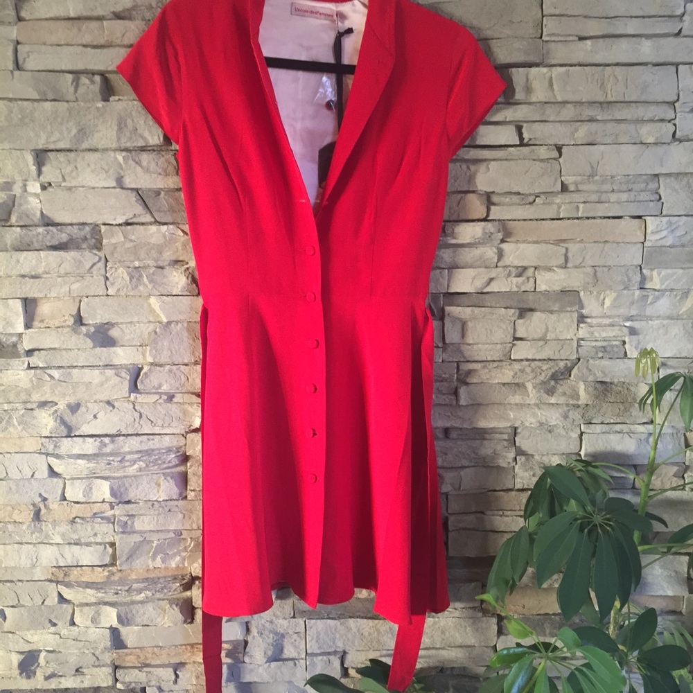 *Open 2 Trades* 100% Silk Chinoise Babydoll Dress - Picture 5 of 7